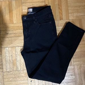 Free people black denim jeans in a size 26.